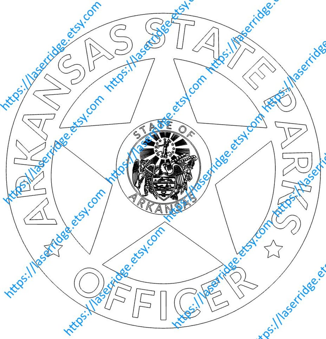 Arkansas State Parks Ranger Badge SVG – Law Enforcement Seal, Digital ...
