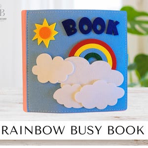 Quiet Book for Toddlers – Felt Sensory Activity Book, Montessori Preschool Learning Toy