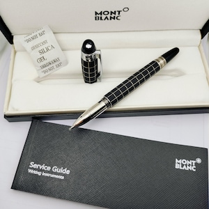 Montblanc Star Walker Black Ink Stainless Steel Roller Ball Pen