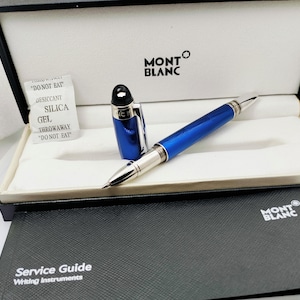 Montblanc Star Walker Black Ink Stainless Steel Roller Ball Pen