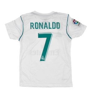 Madrid Ronaldo #7 Custom Vintage Edition Boys, Girls Ronaldo Soccer Jersey Shirt & Short for Unisex Children Football Youth Uniform