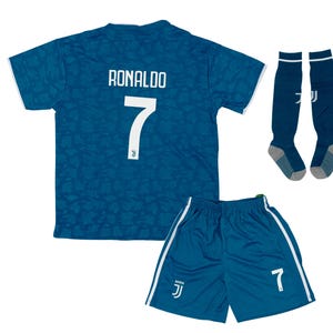 Special Custom Edition Vintage #7 Ronaldo Boys, Girls Ronaldo Soccer Jersey Shirt, Short & Short for Unisex Children Football Youth Uniform