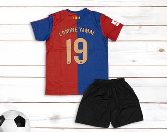 Mefstone Barcelona Yamal #19 Children's Shirt for Kids, Football Mefstone Barcelona Yamal #19 Children's Shirt for Kids, Football
