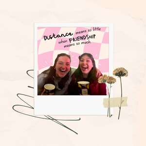 Long Distance Bestie Personalized Print