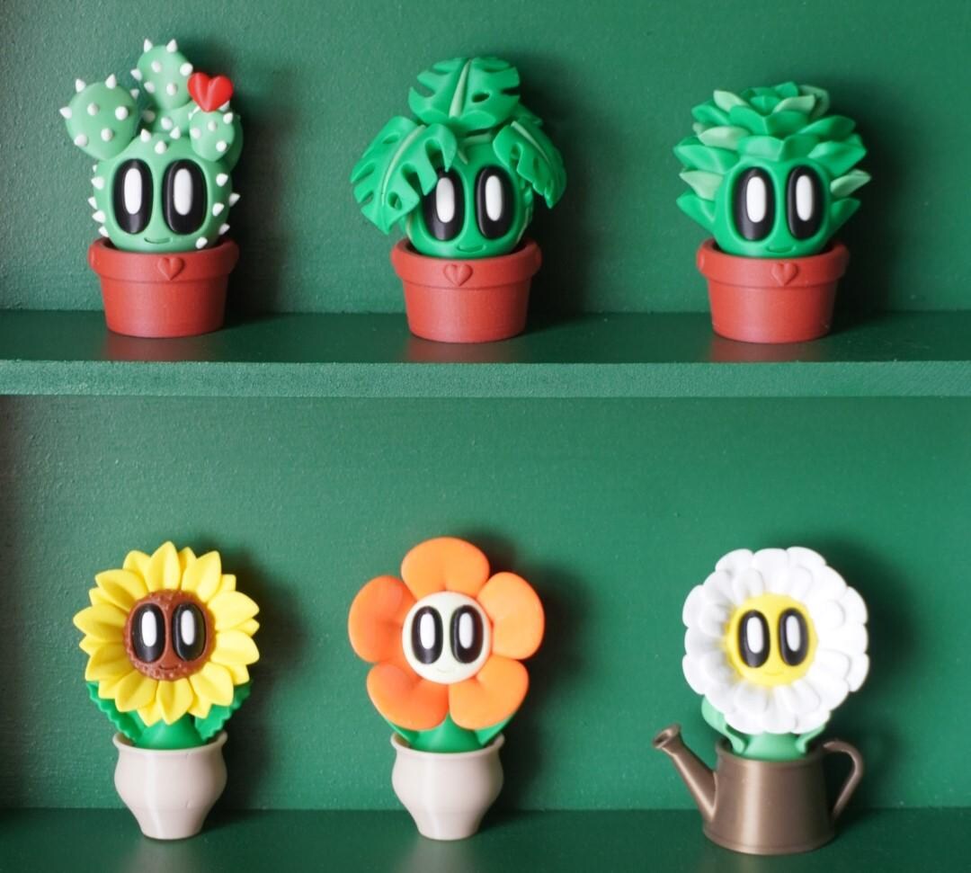 3D Printed Blob Lab Plants and Flowers - Etsy