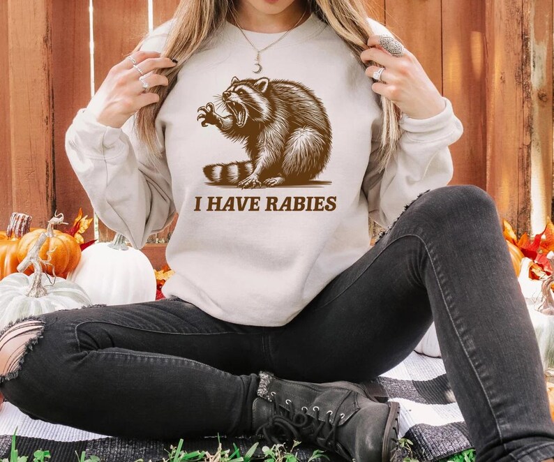 Svg Racoon Rabid I Have Rabies SVG PNG, Funny Raccoon Meme Png, Funny Trash Panda Merch ...