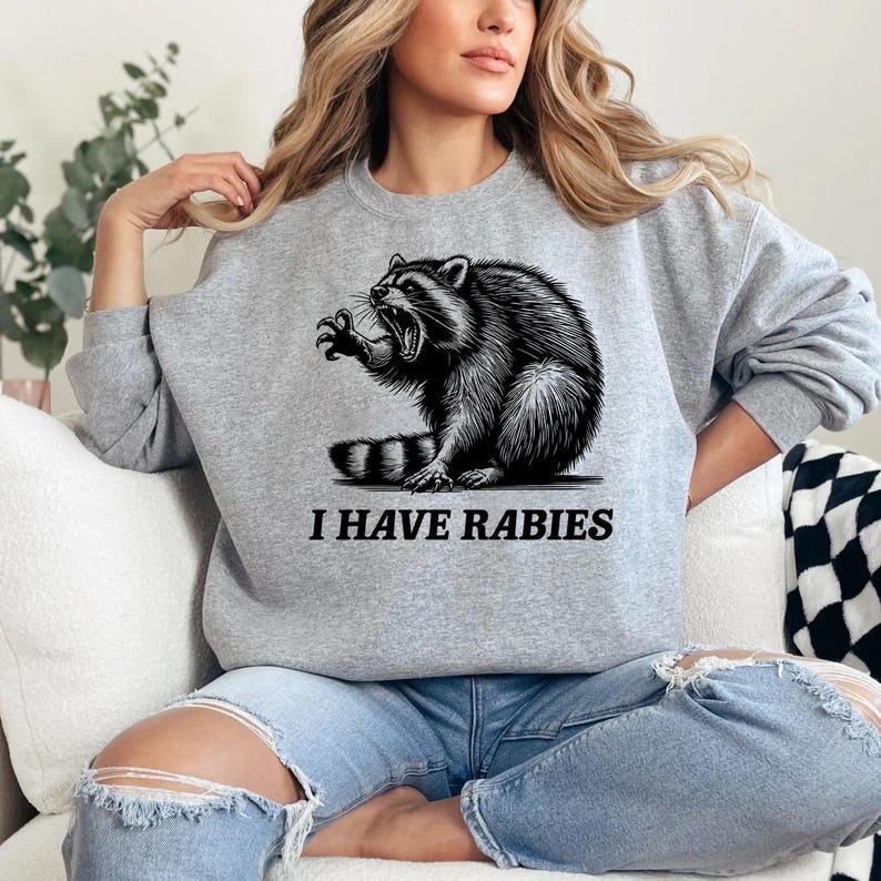 Svg Racoon Rabid I Have Rabies SVG PNG, Funny Raccoon Meme Png, Funny Trash Panda Merch ...
