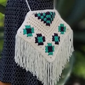 Granny Square Boho Bag Crochet Pattern DIY Tutorial PDF festival Bag Coachella Crochet instructions only