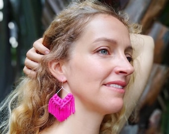 Macrame Earrings DIY Tutorial PDF Accessories Macrame Knot instructions only