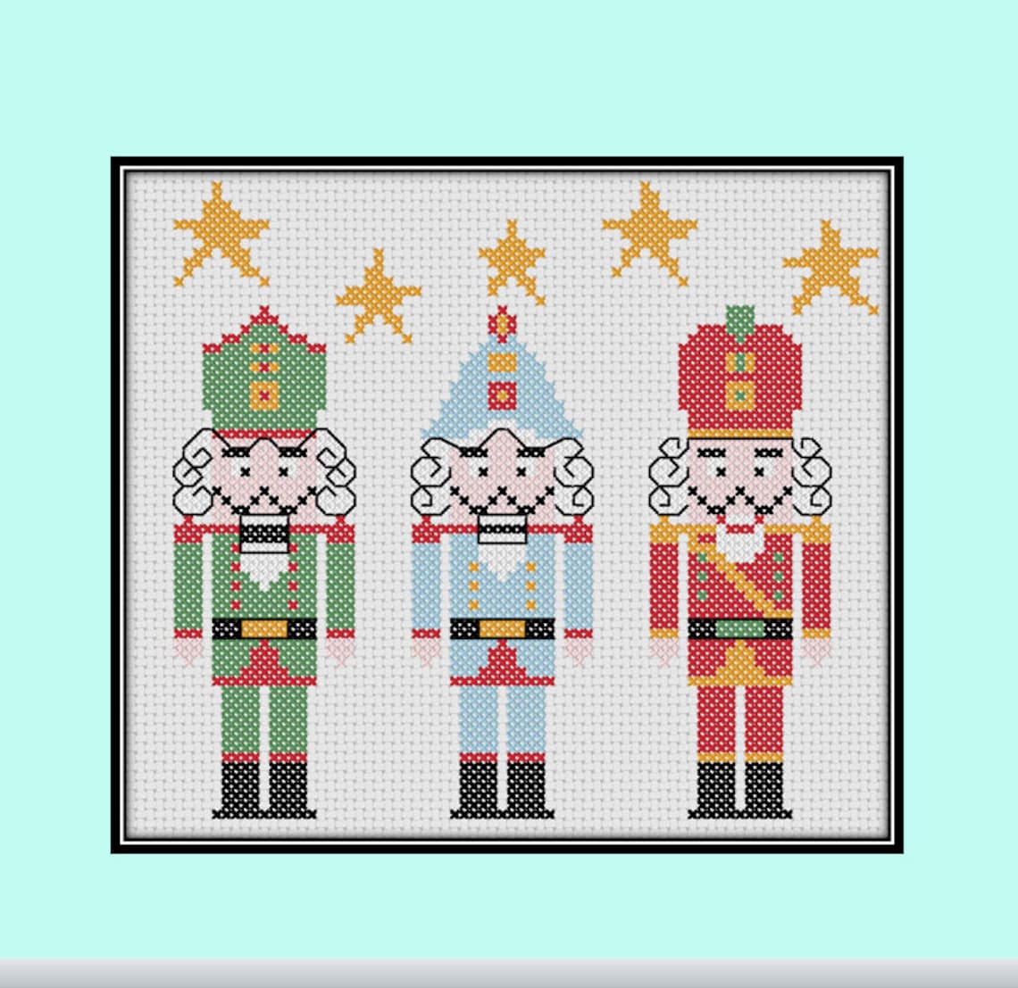 Counted Cross Stitch Embroidery Pattern Design PDF 3 Etsy