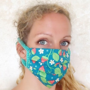 No Sew Face Mask Pattern for Fabric Crochet Face Mask Easy Pattern DIY Face Mask Washable Face Mask DIY Tutorial image 1