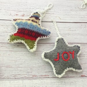 DIY Star Ornament Crochet Pattern Easy Pattern DIY Christmas Ornament Christmas Tree Gift Idea DIY Gift for the Holidays Upcycle Ugly Xmas image 1