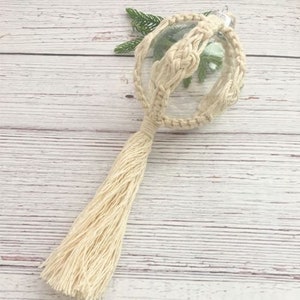 Macrame Bauble Ornament DIY Tutorial PDF Home Decor Macrame Knot instructions only Christmas Tree Decorations