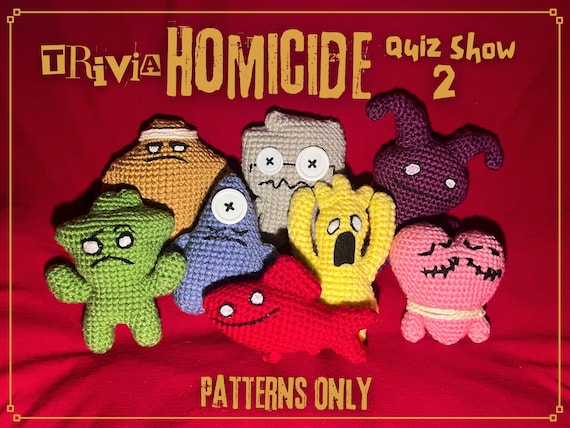 Trivia Homicide Game Show 2 Character Avatar Crochet Amigurumi