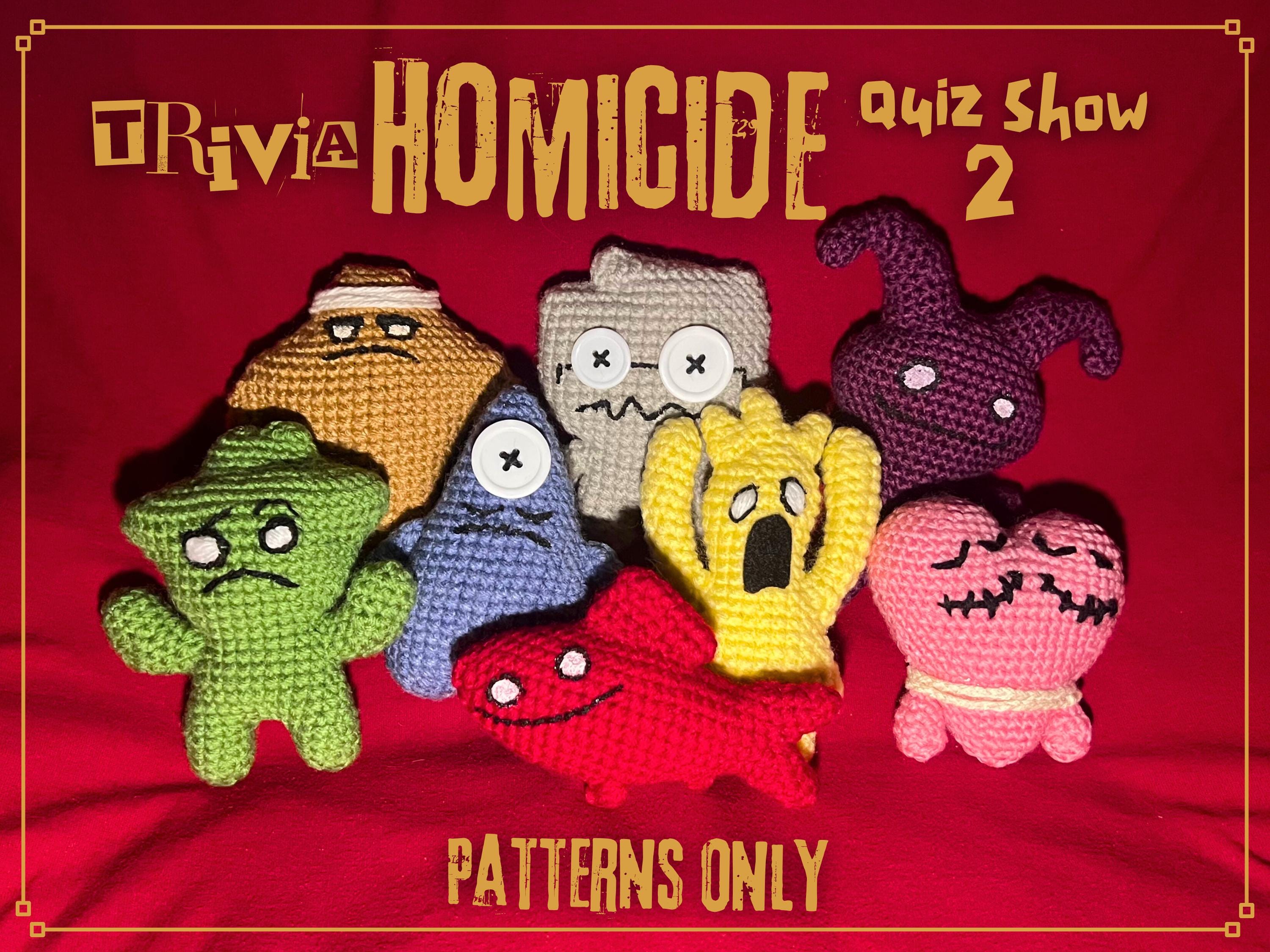 Trivia Homicide Game Show 2 Character Avatar Crochet Amigurumi
