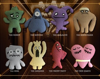 Trivia Homicide Game Show 2 Character Avatar Crochet Amigurumi