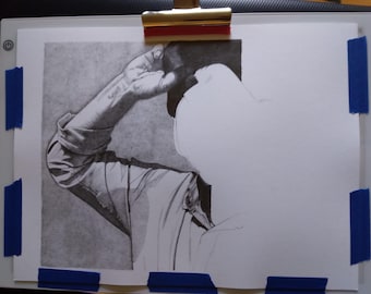 Graphite pencil portrait drawn to order