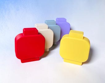 LEGO-Inspired Yellow Drawer Pull - Kids Room Decor