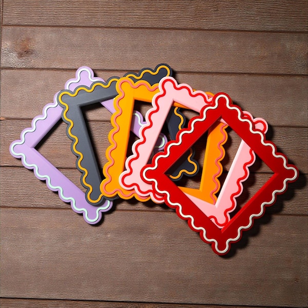 Retro Wavy UK Light Switch Cover – Colorful Modern Surround