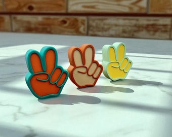 Tirador de cajón con símbolo de la paz, estilo bohemio para habitación de bebé