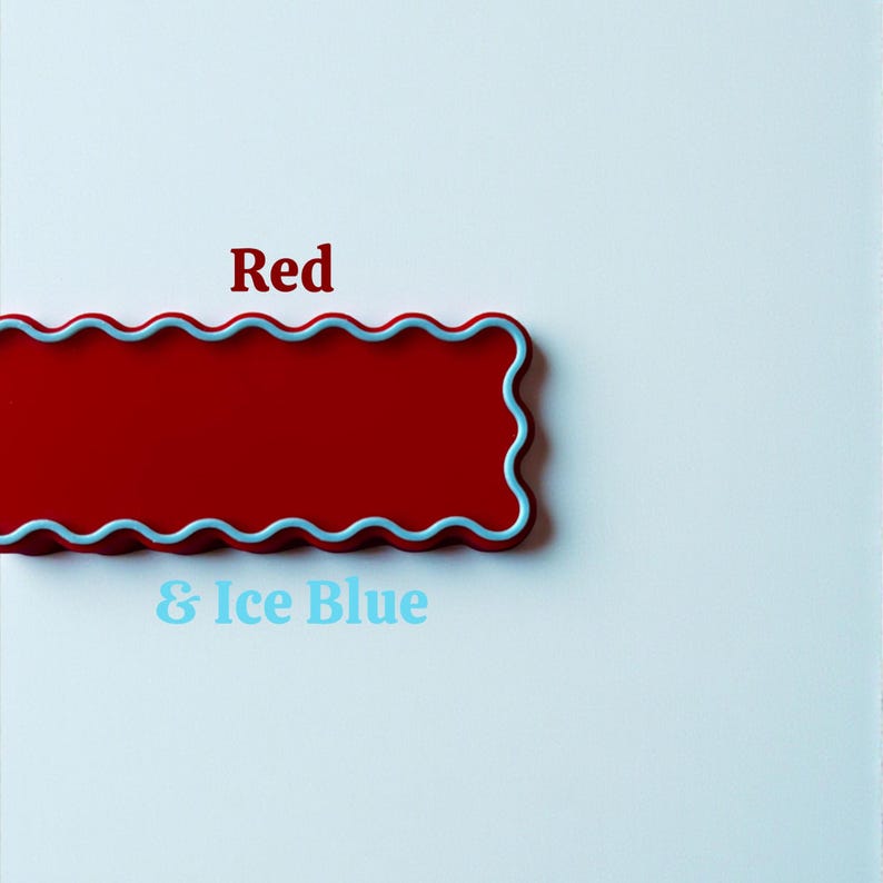 Tiradores de gabinete retro ondulados y festoneados: tiradores divertidos y coloridos (distancia entre tornillos de 7,6 cm) imagen 11