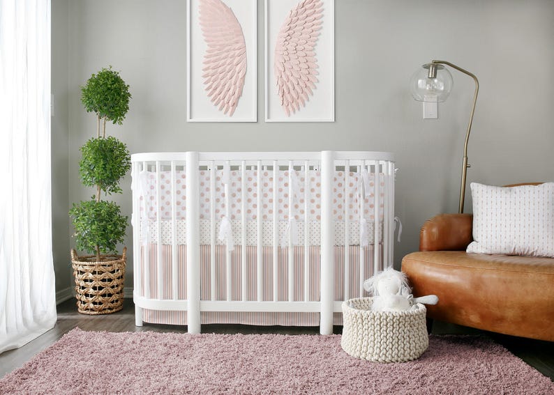 rose gold crib