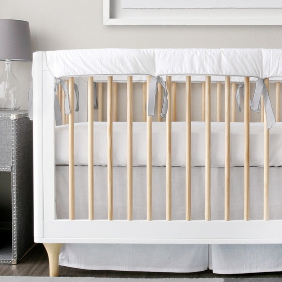 Pure White Crib Bedding Stokke Bedding Exclusive Etsy