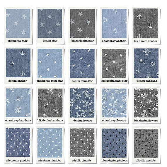 chambray crib sheet