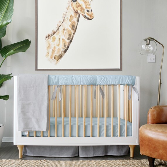 Convertible Crib Bumper Teething Guard 72 Essential Etsy