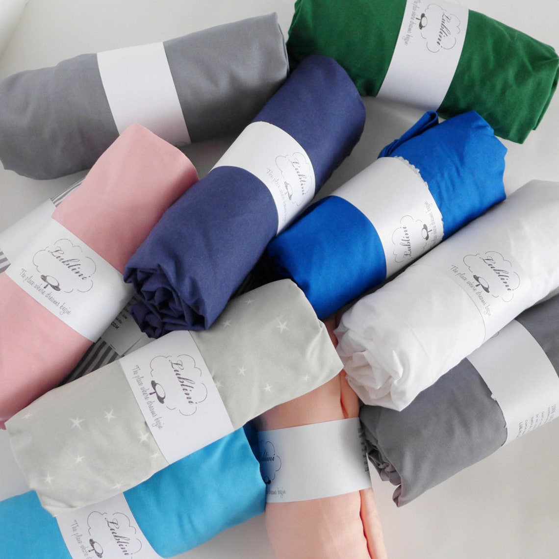 Stokke crib fitted sheets 72 colors collection Choose your Etsy