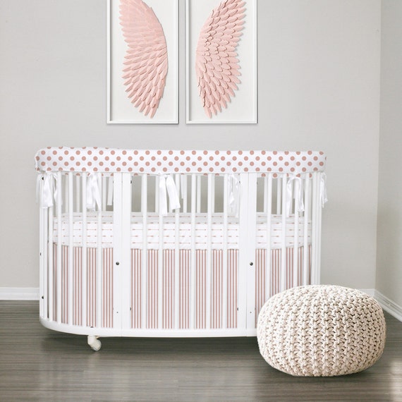 rose gold baby bedding
