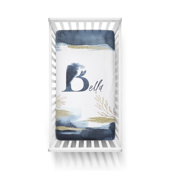 custom crib sheet with name