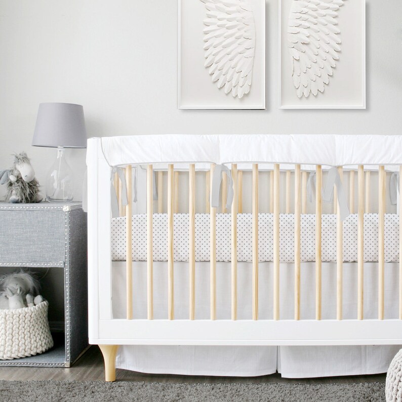 Convertible Crib Bumper/Teething guard // Essential collection Etsy