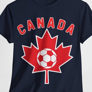 Canada Soccer Fan Unisex Tee, Casual Sportswear for Canada Day, Soccer Fan Apparel, Everyday Wear, Gift