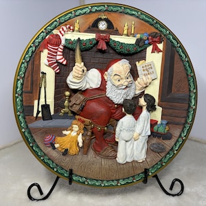 Norman Rockwell Christmas Plate 1993 - Etsy