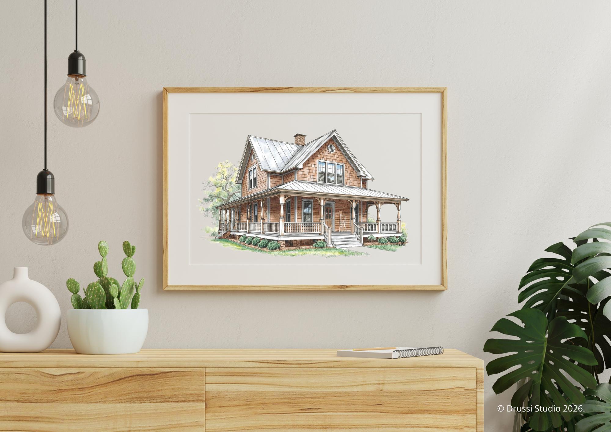 Farmhouse Coloring Pages Printable, 30 Country House Designs ...