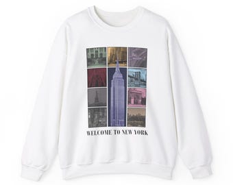 Welcome to New York Sweatshirt | NYC Inspired Taylor Sweatshirt | Cozy New York City Skyline Pullover