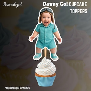 Danny Go! Custom Face Cupcake Toppers