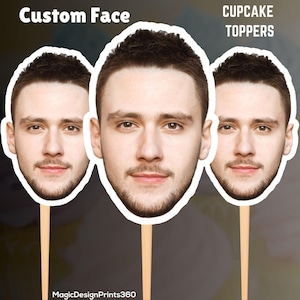 Face on a Stick, Digital Head On A Stick, Printable Big Head Cutout, Groom Face Fans, Funny Groom Face Fan, Bachelorette Party Favor