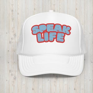 Speak Life Trucker Hat | Faith, Christian Hat, Jesus Trucker Hat