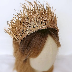 Forest Crown, Elf King Tiara, Forest Queen Crown, Branches Crown, Witch Headpiece, Druid Tiara, Fantasy Cosplay Crown, Nature Wedding Crown