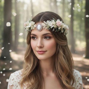 Cream Bridal Headpiece - Etsy display picture 2