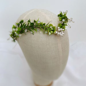 Woodland Crown, Elven Crown, Fairy Tiara with Crystals, Elven Circlet with Diamonds, Bridal Crown, Elf Headpiece, Wedding tiara, Elf Tiara