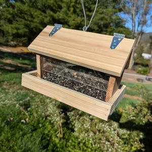 Bird Feeder Wooden Bird Feeder Farmhouse Style Bird Feeder
