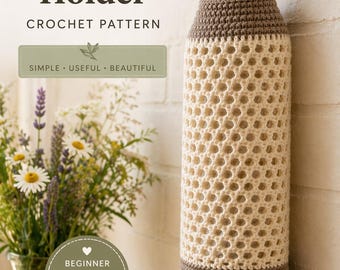 Crochet Plastic Bag Holder Pattern | Farmhouse Kitchen Organizer (PDF Download)