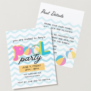 Pool Party, Kids Pool Party, Summer Pool Party, Summer Gathering, Friends and Family Pool Party