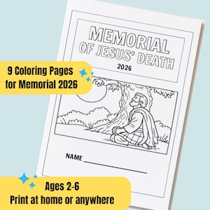 JW Kids Memorial Coloring Pages (Download and Print)