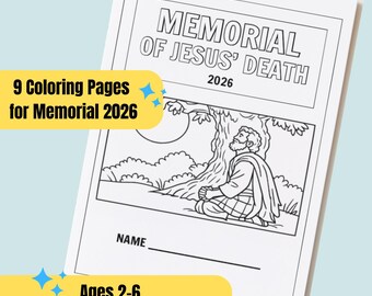 JW Kids Memorial Coloring Pages (Download and Print)