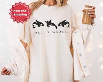 Orca Whale Comfort Colors Shirt: Vintage Sea Life Tee