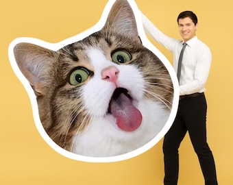 Cabeza de mascota de 1,5 metros: accesorio fotográfico para fiestas y decoración de bodas
